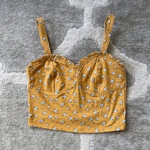 Abercrombie and Fitch floral bustier top